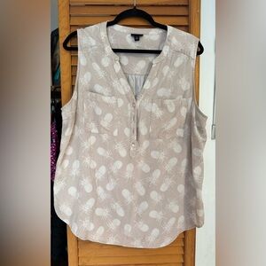 Torrid Harper Washable Gauze Sleeveless Pullover Blouse